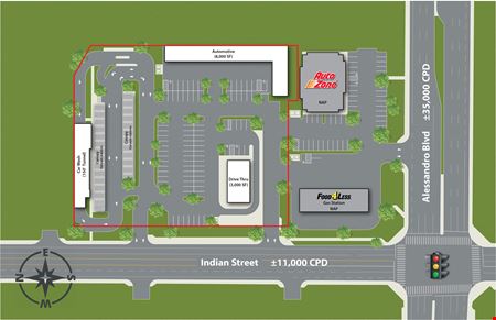 A look at Alessandro Blvd & Indian St  commercial space in Moreno Valley