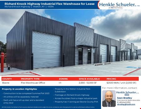 A look at Richard Knock Highway Industrial Flex Warehouse for Lease commercial space in Walton