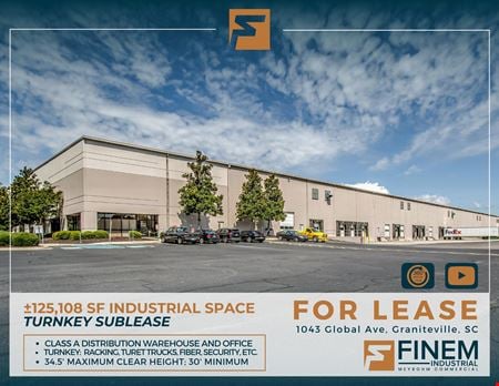 A look at Turnkey ±125,108 SF Industrial Space Industrial space for Rent in Graniteville