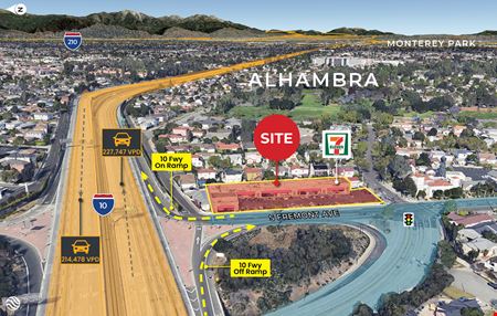 A look at 100% Leased Corporate 7-Eleven Anchored Strip w/ Prime I-10 Visibility commercial space in Alhambra