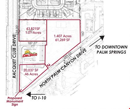 A look at Art Colony Retail Parcels commercial space in Palm Springs