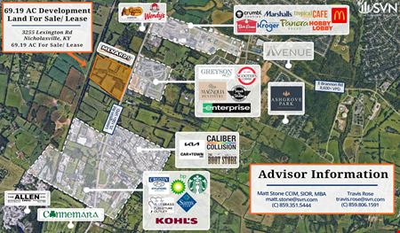 A look at 69.19 AC Development Land For Sale/ Lease commercial space in Nicholasville