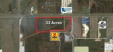 A look at $10,000 BUYER AGENT BONUS!   33 Ac. I-10 Service Rd. commercial space in Lacassine