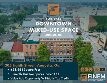 A look at 23K SF Historic Downtown Building | 305 8th St commercial space in Augusta