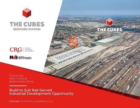 A look at +/-400,000 SF BTS Rail-Served Industrial Development Opportunity Expandable Up to 700,000 SF commercial space in Bedford Park