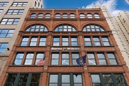A look at Burns & Wilcox Building commercial space in Detroit