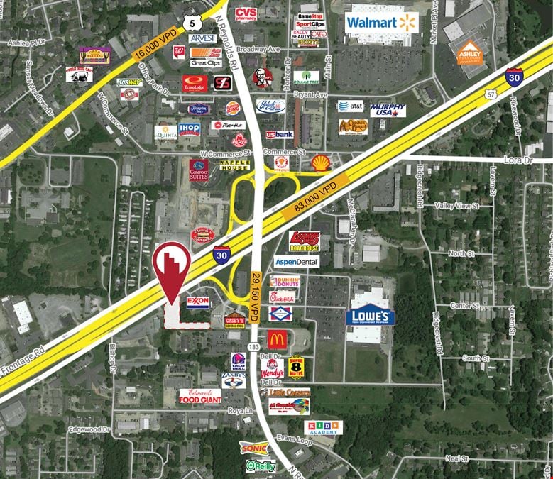 ±1.44 Acres Commercial Lot for Sale in Bryant, AR