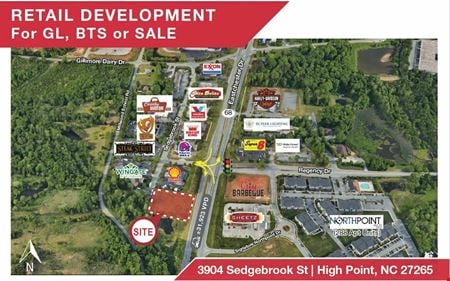 A look at Retail Development | GL, BTS or Sale commercial space in High Point