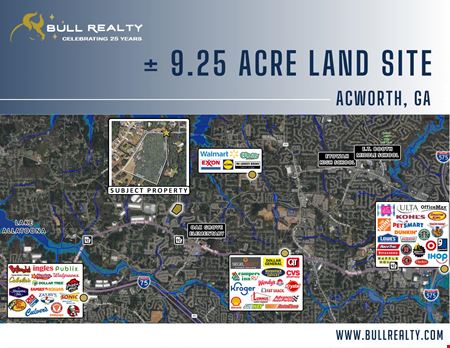 A look at ± 9.25 Acre Land Site | Zoned R-40 | Acworth, GA commercial space in Acworth