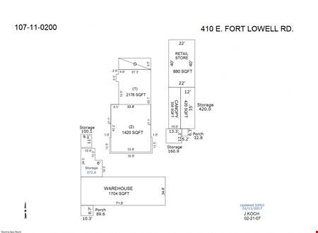 A look at 410 E Fort Lowell Rd commercial space in Tucson