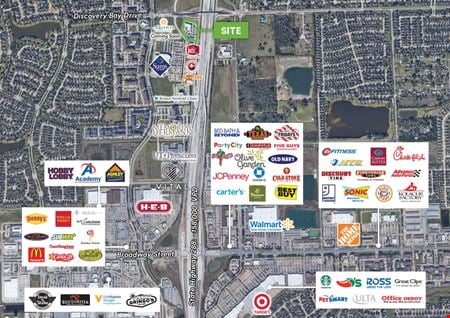 A look at Discovery Bay Shopping Center commercial space in Pearland