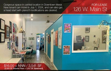 A look at 126 W Main St Retail space for Rent in Mesa
