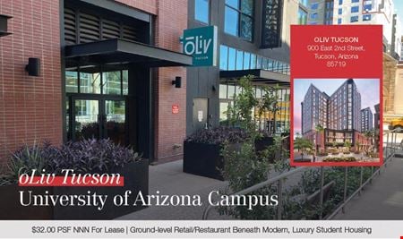 A look at oLiv Retail space for Rent in Tucson