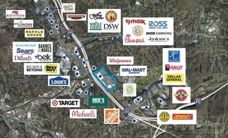 A look at Space Available in Retail Power Center | Riverbend Marketplace Commercial space for Rent in Asheville