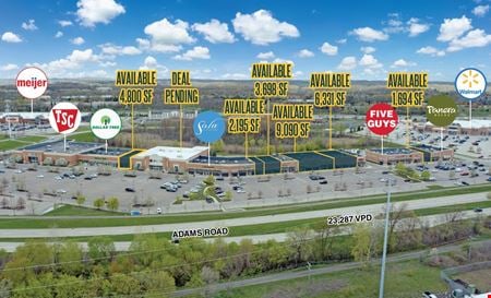 A look at Adams Marketplace commercial space in Rochester Hills
