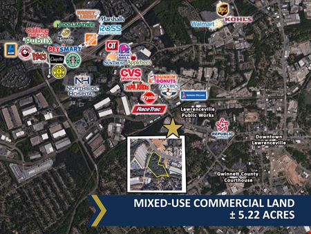 A look at Mixed-Use Commercial Land | ± 5.22 Acres commercial space in Lawrenceville
