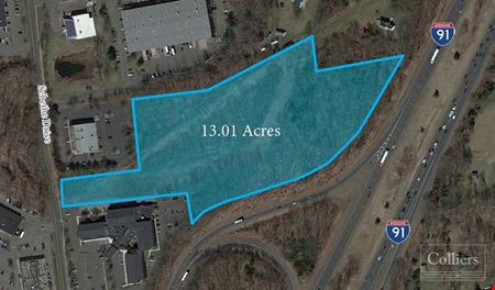 A look at ±13 acres with excellent I-91 visibility commercial space in Cromwell