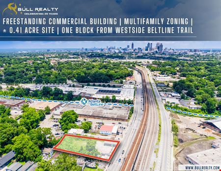A look at Freestanding Commercial Building | Multifamily Zoning | ± 0.41 Acre Site | One Block from Westside Beltline Trail commercial space in Atlanta