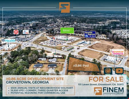 A look at ±0.86 AC Development Site in Grovetown, GA commercial space in Grovetown