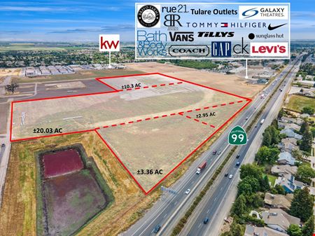 A look at 4 Commercial Retail Parcels Available Off HWY-99 in Tulare, CA commercial space in Tulare