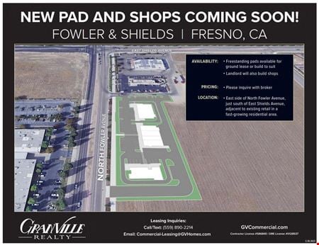 A look at 2832 N Fowler Commercial space for Rent in Fresno