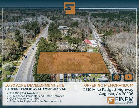 A look at ±0.90 Acre Development Site commercial space in Augusta