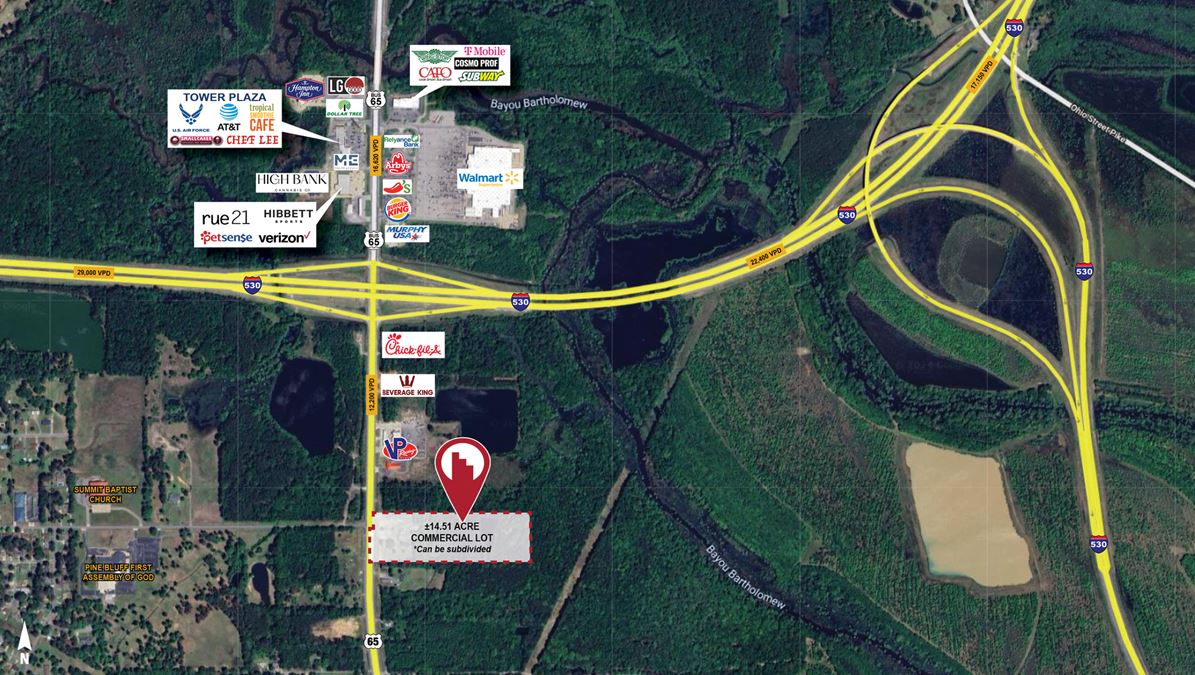 Commercial Lot for Sale - ±14.51 Acres - Will Subdivide