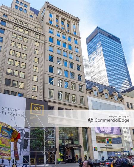 A look at Six Eighty One Fifth Avenue at 54th Street Office space for Rent in New York