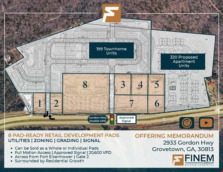 A look at 8 Pad-Ready Retail Development Pads commercial space in Grovetown