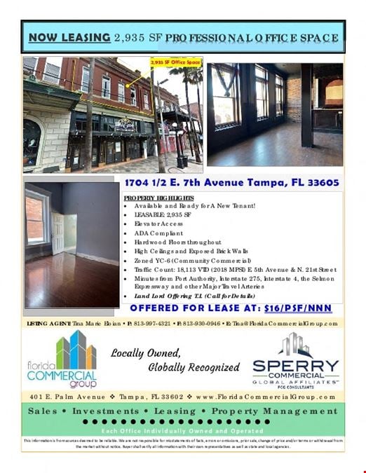 Office space for Lease in Ybor