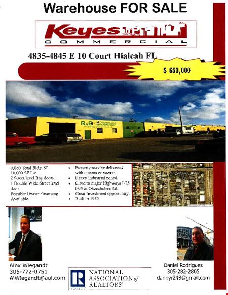 A look at East Hialeah Mutli-bay Warehouse commercial space in Hialeah