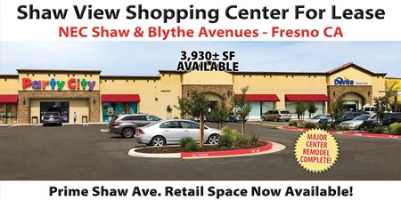 A look at Shaw View Shopping Center Commercial space for Rent in Fresno