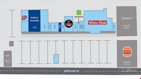 A look at Jefferson Square Retail space for Rent in Monticello