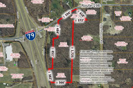 A look at 23 Acre Development Site on I-79 commercial space in Saegertown