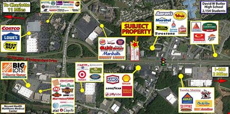 A look at NC Matthews – Charlotte MSA Pad Site Commercial space for Rent in Matthews