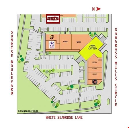 A look at Bergeron Sawgrass Plaza Retail space for Rent in Sunrise