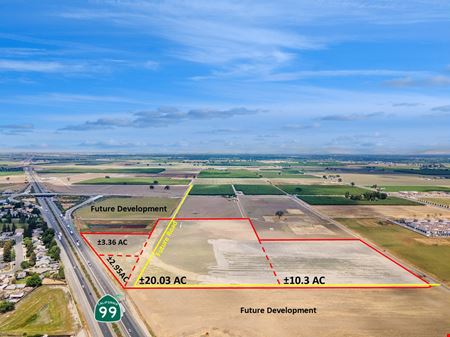 A look at 4 Commercial Retail Parcels Available Off HWY-99 in Tulare, CA Commercial space for Sale in Tulare