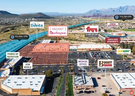 A look at REIT Sale | Former Burlington | Fry’s (Kroger) Adjacent | 102K VPD commercial space in Tucson