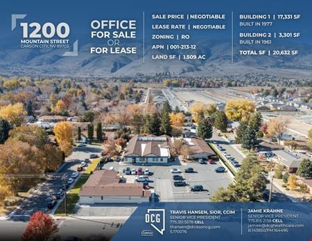 A look at 1200 Mountain St Office space for Rent in Carson City