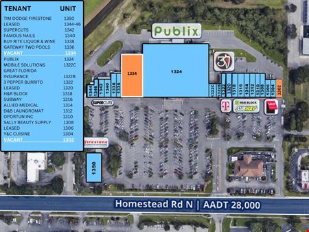A look at Homestead Plaza Shopping Center commercial space in Lehigh Acres