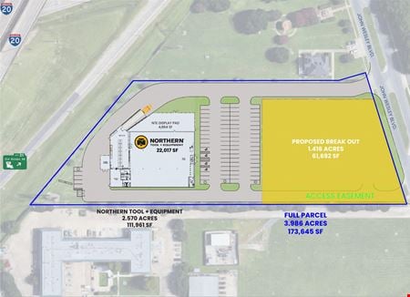 A look at 1.416 AC - 0 John Wesley Blvd commercial space in Bossier City