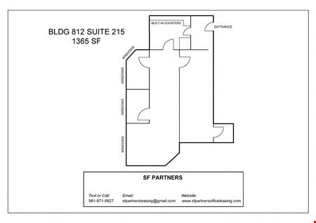 A look at 1365 SF 812-Suite 215 Office space for Rent in Richmond