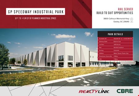 A look at GP Speedway Industrial Park Industrial space for Rent in Easley