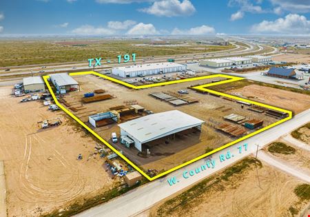 A look at TX-191 Frontage: 10,500 SF w/ 5-ton Crane on 5 Acres, Midland, TX Industrial space for Rent in Midland