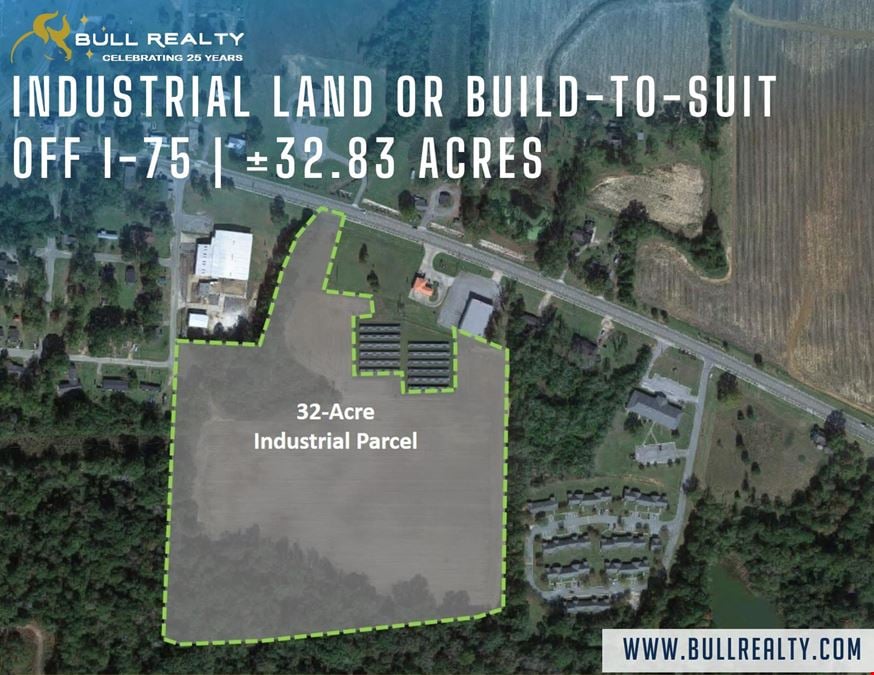 Industrial Land or Build-to-Suit off I-75 | ±32.83 Acres