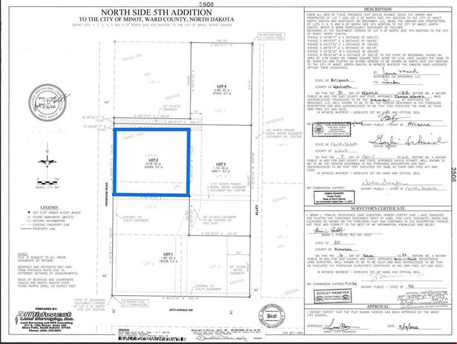 High Visibility 34,584 SqFt Commercial Lot