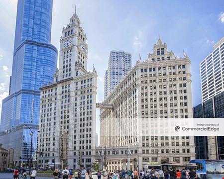 A look at The Wrigley Building Office space for Rent in Chicago