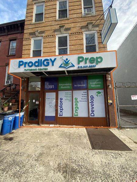 A look at 1,500 SF | 191 Patchen Ave | Built-Out Office w/ Lower Level & Backyard for Lease Office space for Rent in Brooklyn