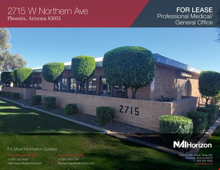A look at 2715 W Northern Ave Office space for Rent in Phoenix
