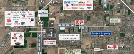 A look at Retail Pad for Build-to-Suite or Ground Lease Commercial space for Rent in Glendale